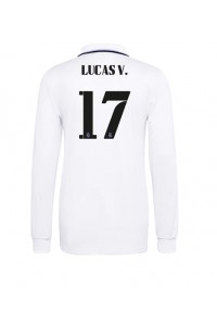Real Madrid Lucas Vazquez #17 Voetbaltruitje Thuis tenue 2022-23 Lange Mouw